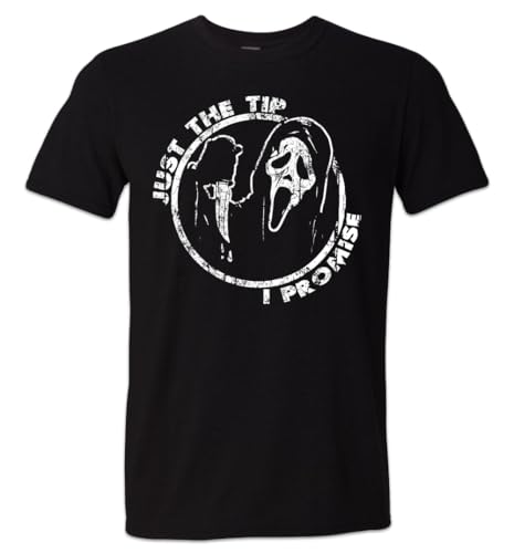 Nature V Society Ghostface Just The Tip T-Shirt Scream Meme Retro